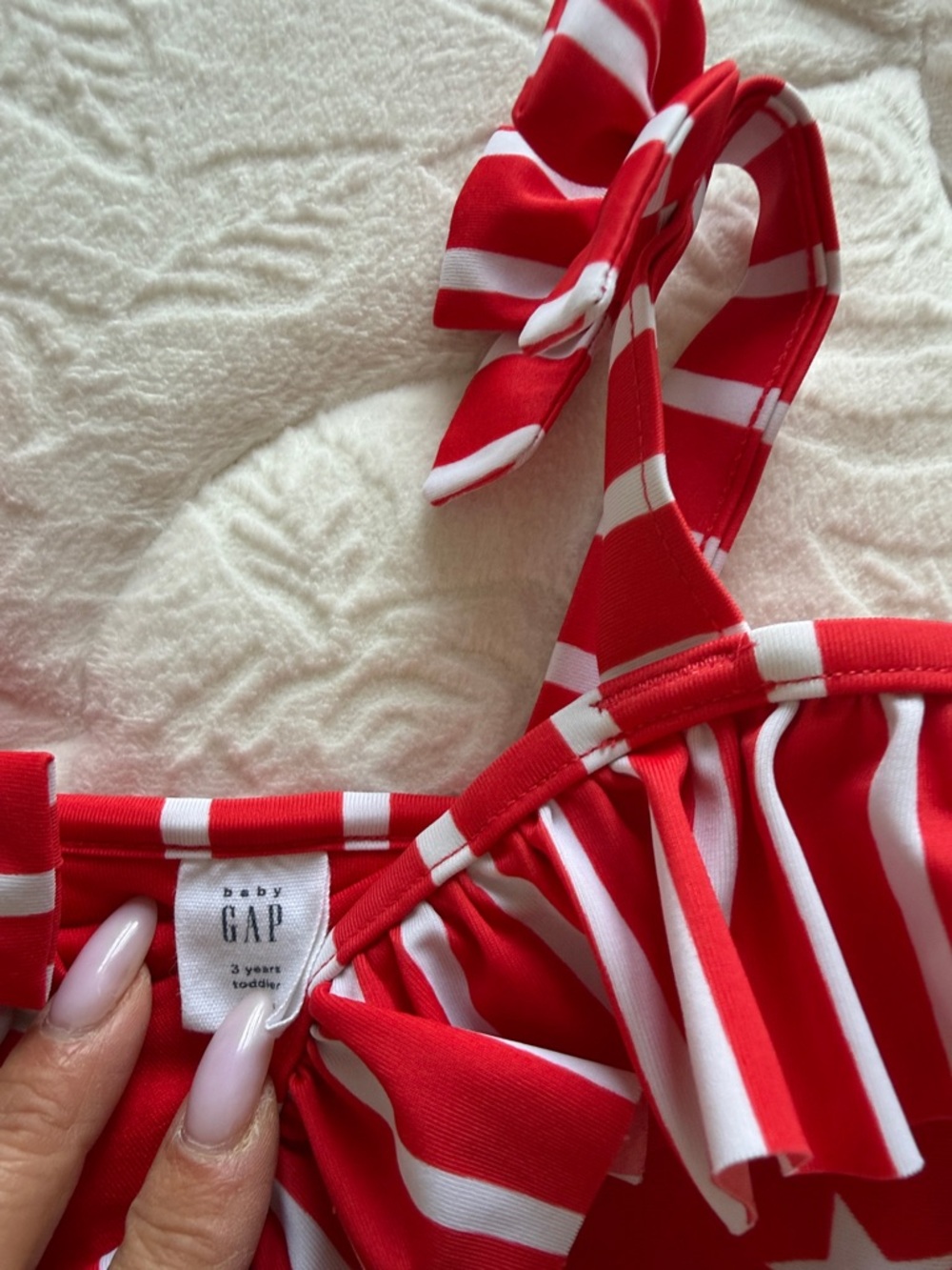 GAP Red and White Star One-Piece Swimsuit for Kids - Picture 3 of 4